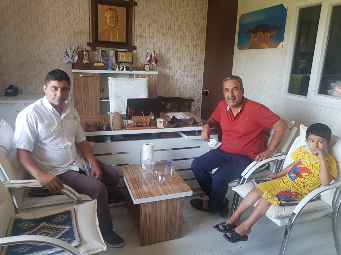 Müdür Yağcı`dan Hüseyin Kıran`a Ziyaret