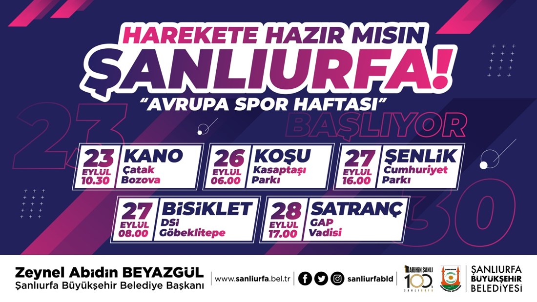 BÜYÜKŞEHİR İLE AVRUPA SPOR HAFTASI BAŞLIYOR