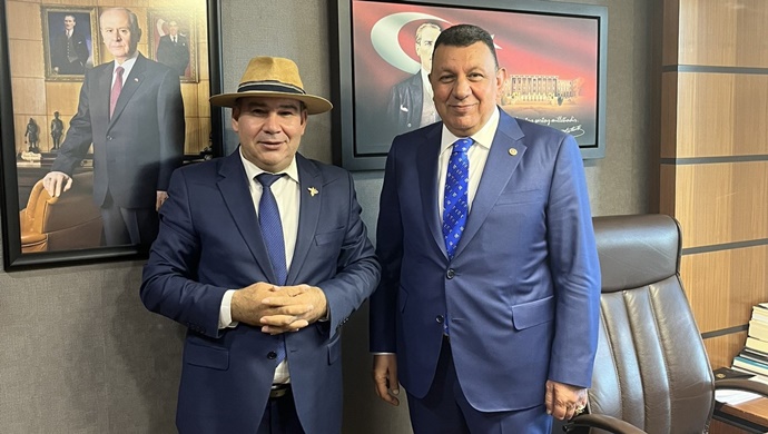 1453 KRAL MEDYA YAYIN GRUBU BAŞKANI ABDULLAH YİĞİT`TEN MHP ŞANLIURFA MİLLETVEKİLİ İBRAHİM ÖZYAVUZ `A ZİYARET