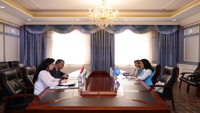 Meeting of the First Deputy Minister of Foreign Affairs with the Head of UN-Women Office in Tajikistan