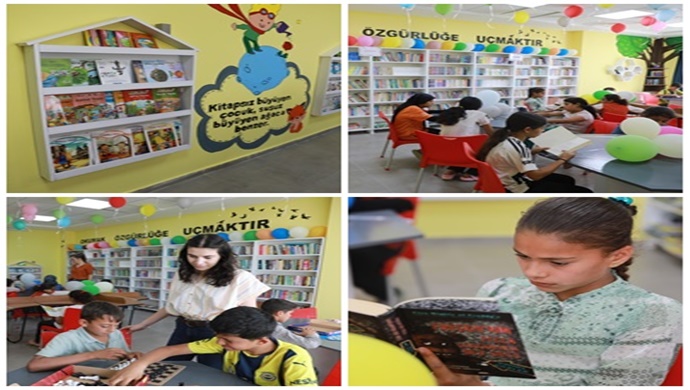 HARRAN BELEDİYESİ İKİ OKULA YENİ KÜTÜPHANE KAZANDIRDI