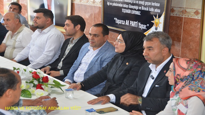 AK PARTİ ŞANLIURFA MİLLETVEKİLİ CEVAHİR ASUMAN YAZMACI `DAN AK PARTİ BİRECİK İLÇE BAŞKANI EROL ERGİN AÇILAN `A ZİYARET