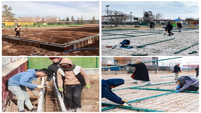 HARRAN’DA HER MAHALLEYE VOLEYBOL VE BASKETBOL SAHASI KAZANDIRILIYOR