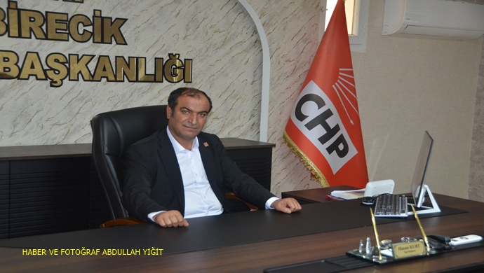 CHP BİRECİK İLÇE BAŞKANI HASAN KURT `TAN 10 NİSAN POLİS HAFTASI MESAJI
