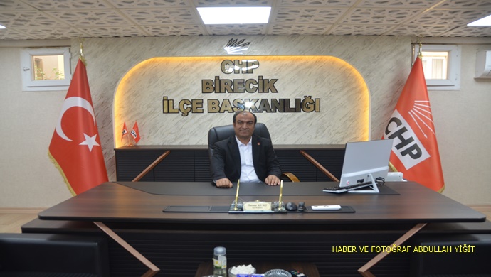 CHP BİRECİK İLÇE BAŞKANI HASAN KURT `TAN KURBAN BAYRAMI MESAJI