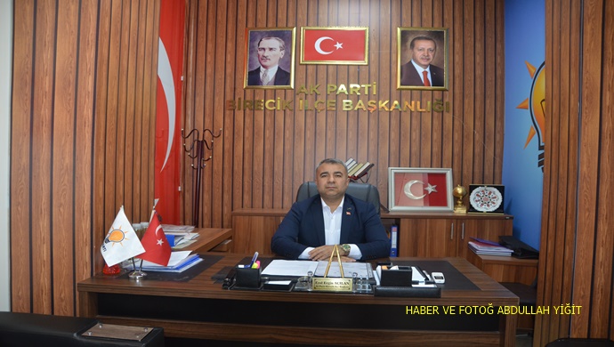 AK PARTİ BİRECİK İLÇE BAŞKANI EROL ERGİN AÇILAN `DAN 15 TEMMUZ DEMOKRASİ VE MİLLİ BİRLİK GÜNÜ MESAJI