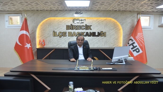 CHP BİRECİK İLÇE BAŞKANI HASAN KURT `TAN 11 TEMMUZ BİRECİK `İN KURTULUŞU MESAJI